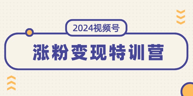 （11779期）2024视频号-涨粉变现特训营：一站式打造稳定视频号涨粉变现模式（10节）-琴书聊项目