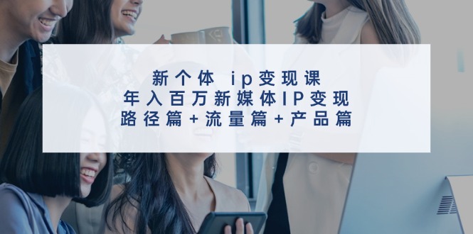 （11971期）新个体 ip变现课，年入百万新媒体IP变现，路径篇+流量篇+产品篇-琴书聊项目