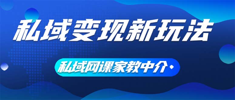（12089期）私域变现新玩法，网课家教中介，只做渠道和流量，让大学生给你打工、0…-琴书聊项目