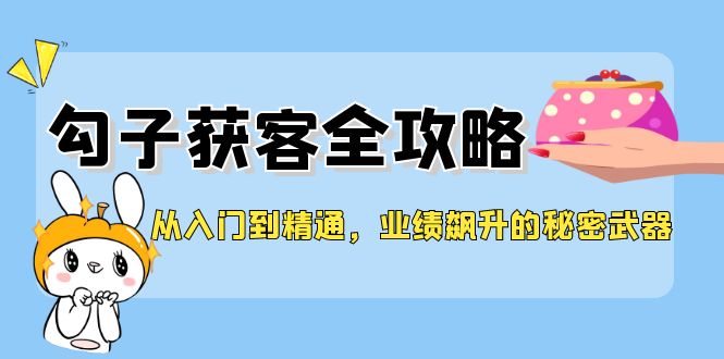 (12247期)从入门到精通,勾子获客全攻略,业绩飙升的秘密武器-琴书聊项目