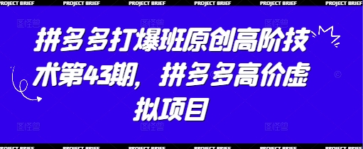 拼多多打爆班原创高阶技术第43期，拼多多高价虚拟项目-琴书聊项目