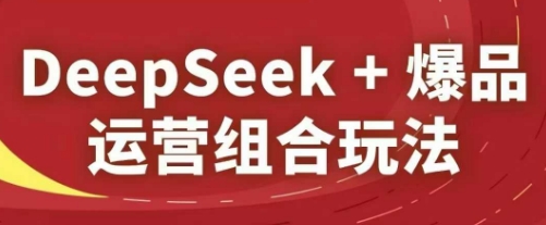 DeepSeek+爆品运营组合玩法，2025淘系精品课-琴书聊项目