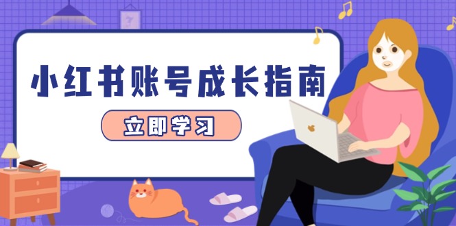 小红书账号成长指南，爆款选题+精准定位+数据分析，系统提升账号变现能力-琴书聊项目