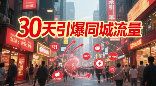 30天引爆同城流量：团购篇 认知篇 流量篇 来客篇 达人篇 老板人设IP篇 投流篇-琴书聊项目