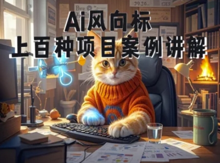 Ai风向标-附100种项目案例玩法-0基础小白到大神ai视频商业应用教学-琴书聊项目