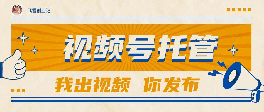 【视频号托管 】团队提供视频，你出账号，最高躺赚1W+-琴书聊项目