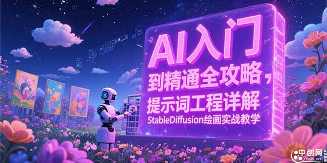 AI入门到精通全攻略，提示词工程详解，StableDiffusion绘画实战教学-琴书聊项目