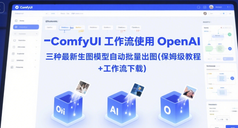 ComfyUI 工作流使用 OpenAI 三种最新生图模型自动批量出图(保姆级教程+工作流下载)-琴书聊项目