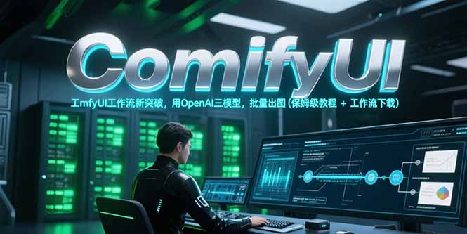 ComfyUI工作流新突破，用OpenAI三模型，批量出图(保姆级教程+工作流下载-琴书聊项目