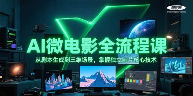 AI微电影全流程课，从剧本生成到三维场景，掌握独立制片核心技术-琴书聊项目