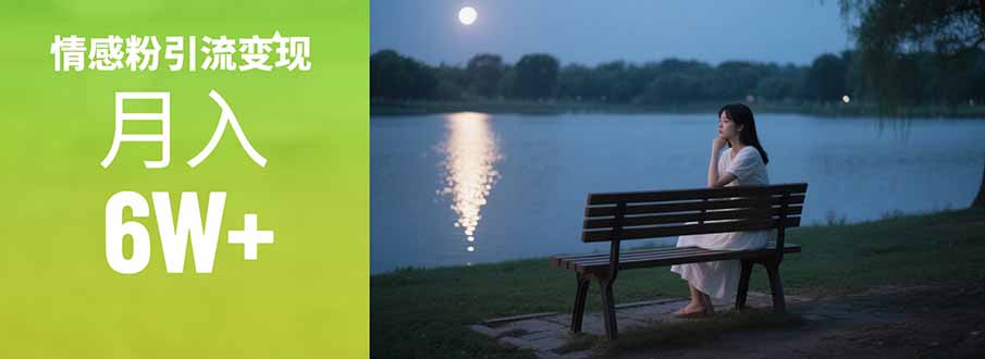 情感粉引流变现实操课：单月变现6w+，情感粉引流变现实操课-琴书聊项目