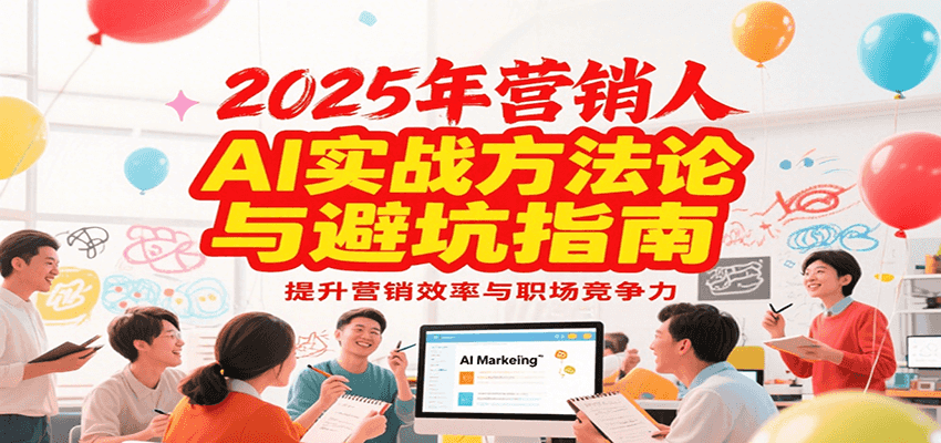 2025年营销实战方法论与避坑指南，利用AI提升营销效率与职场竞争力-琴书聊项目