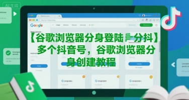 谷歌浏览器分身登陆多个抖音号，谷歌浏览器分身创建教程-琴书聊项目