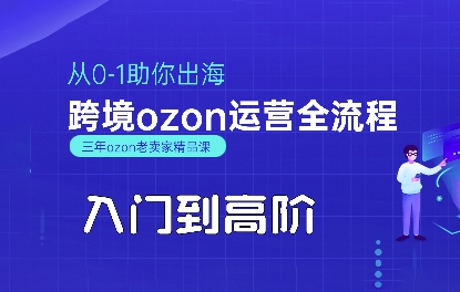 OZON入门到高阶全流程，从0-1助你出海，跨境ozon运营全流程-琴书聊项目