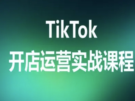 TikTok开店运营实战课程，TK跨境电商实操全流程-琴书聊项目
