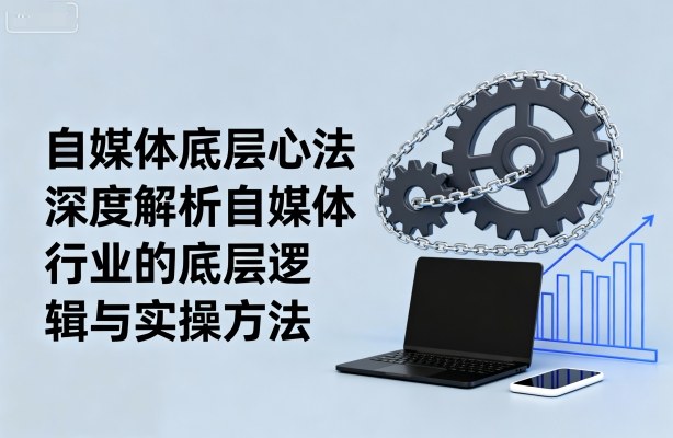 自媒体底层心法，深度解析自媒体行业的底层逻辑与实操方法-琴书聊项目