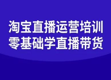 淘宝直播运营培训-零基础学会直播卖货-琴书聊项目