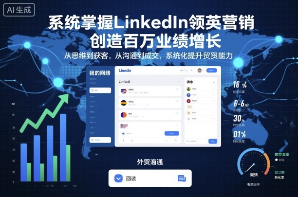 系统掌握LinkedIn领英营销，创造百万业绩增长，从思维到获客，从沟通到成交，系统化提升外贸能力-琴书聊项目