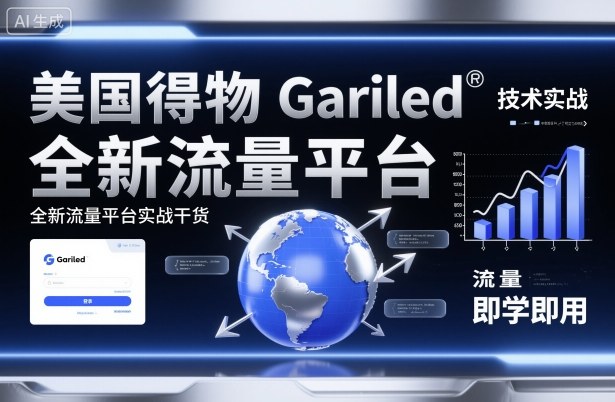 美国得物Gariled技术实战，全新流量平台实战干货，即学即用-琴书聊项目