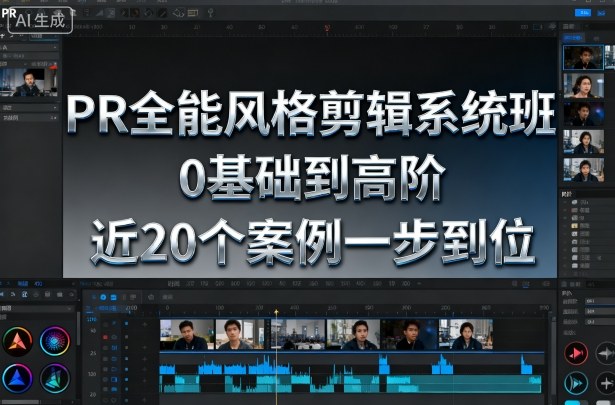 PR全能风格剪辑系统班，0基础到高阶，近20个案例一步到位-琴书聊项目