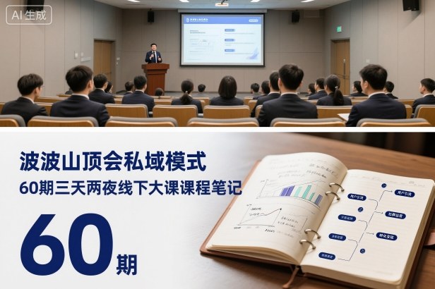 波波山顶会私域模式60期三天两夜线下大课课程笔记(文档)-琴书聊项目