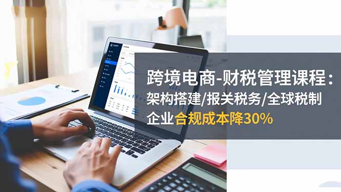 跨境电商-财税管理课程：架构搭建/报关税务/全球税制，企业合规成本降30%-琴书聊项目