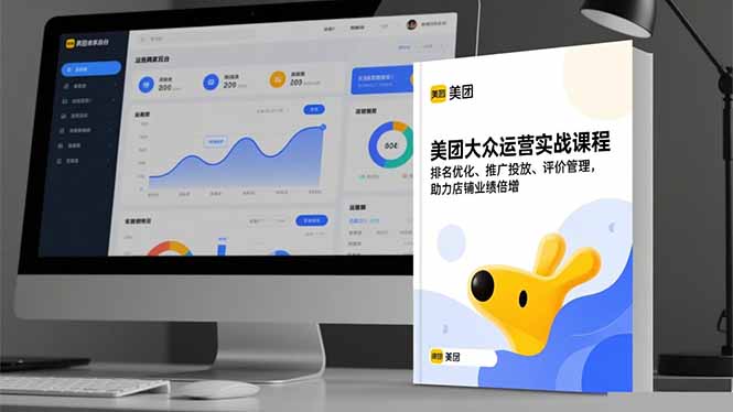 美团大众运营实战课程，排名优化、推广投放、评价管理，助力店铺业绩倍增-琴书聊项目