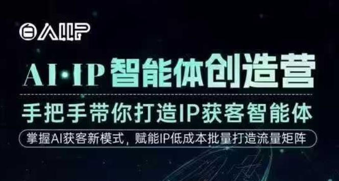 AI·IP智能体创造营，手把手带你打造IP获客智能体，高成交创始人IP课-琴书聊项目
