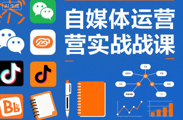 自媒体运营实战课，掌握一套系统的自媒体运营底层方法论，成为优秀的内容创作者-琴书聊项目
