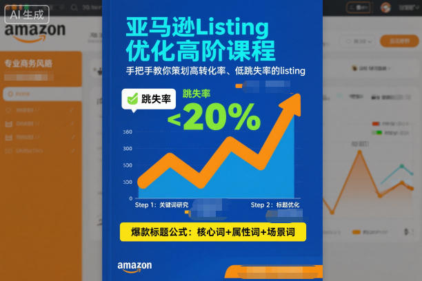 亚马逊Listing优化高阶课程，手把手教你策划高转化率、低跳失率的listing-琴书聊项目