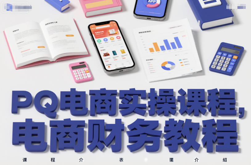 PQ电商实操课程，电商财务教程-琴书聊项目
