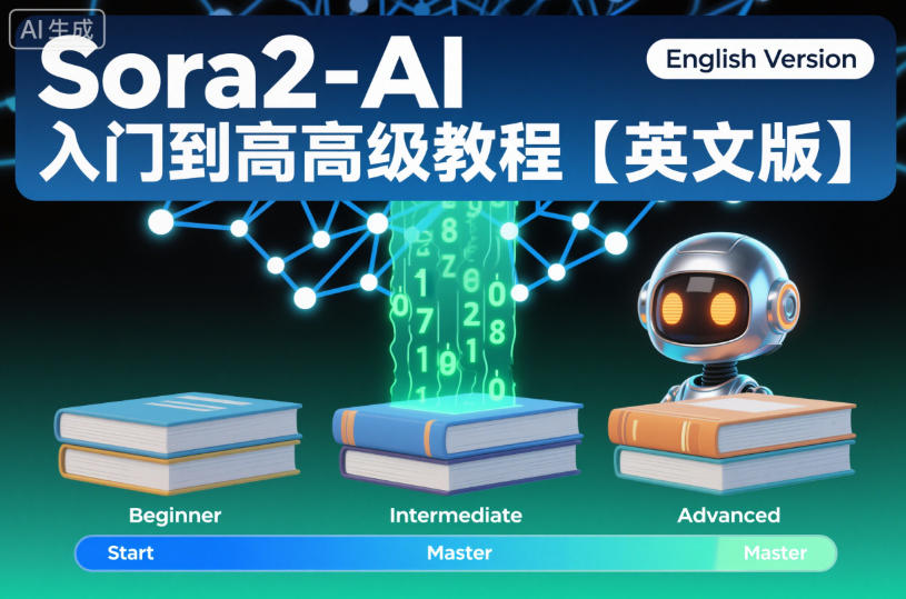 Sora2-AI入门到高级教程【英文版】-琴书聊项目