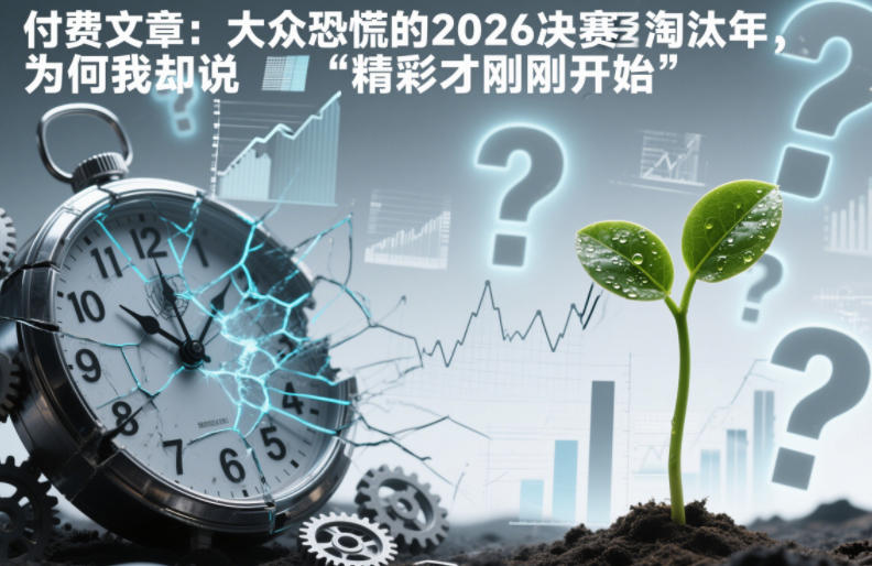 付费文章：大众恐慌的2026决赛淘汰年，为何我却说“精彩才刚刚开始”？-琴书聊项目