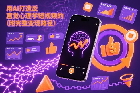 用AI打造“反直觉”心理学短视频的流量密码(附完整变现路径)-琴书聊项目