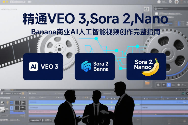 精通VEO 3，Sora 2，Nano Banana商业AI人工智能视频创作完整指南-琴书聊项目