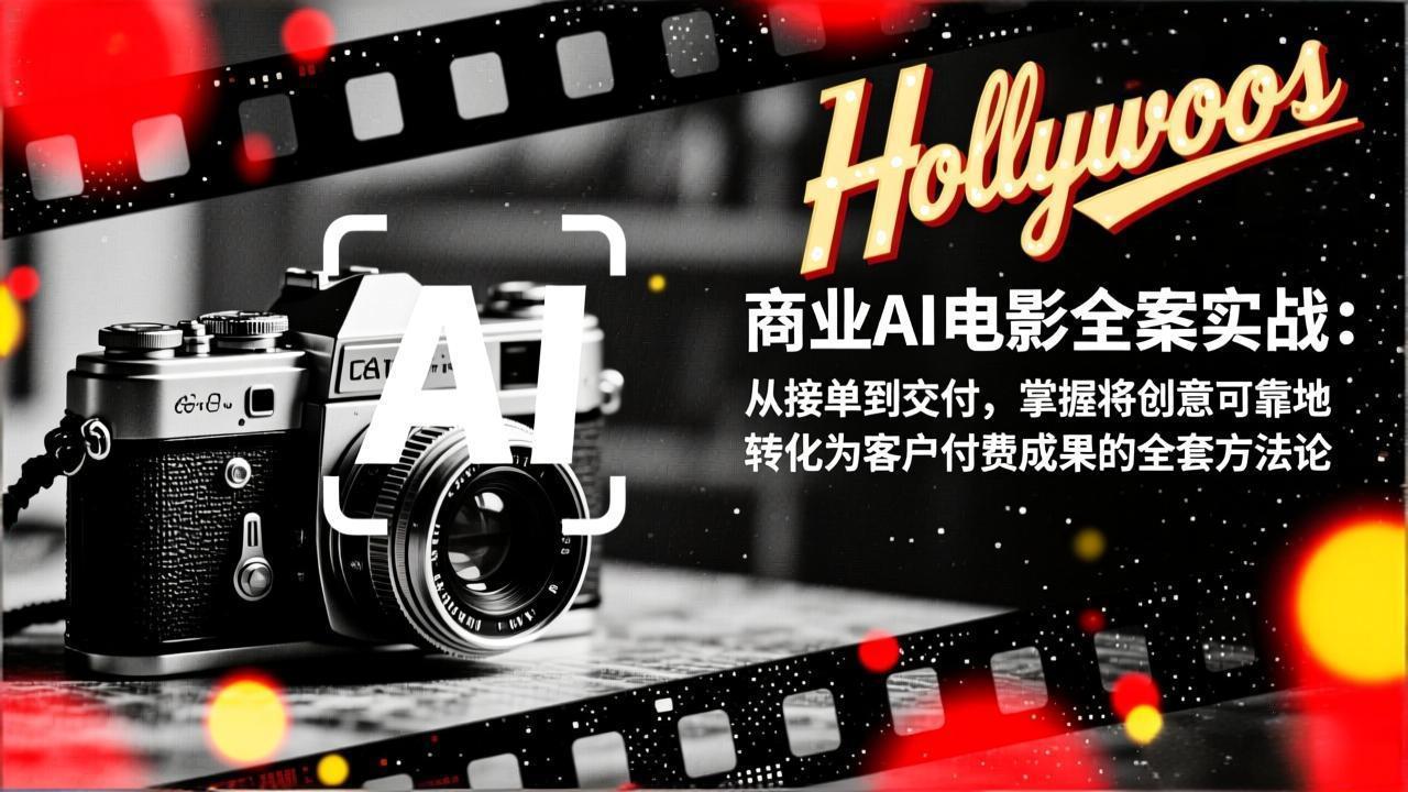 商业AI电影全案实战：从接单到交付，掌握将创意可靠地转化为客户付费成果的全套方法论-琴书聊项目