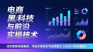 电商黑科技与前沿实操技术：实时更新实操案例，可技术变现亦可自用放大(2026更新-琴书聊项目