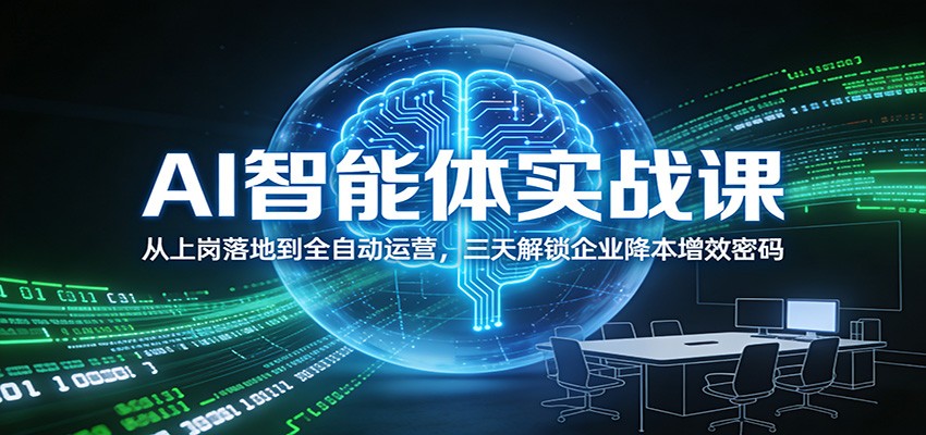 AI智能体实战课：从上岗落地到全自动运营，三天解锁企业降本增效密码-琴书聊项目