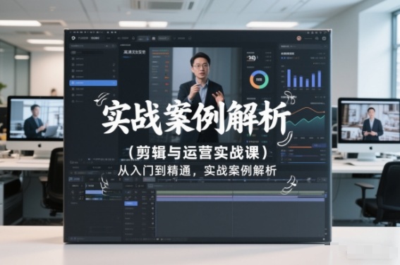 剪辑与运营实战课，从入门到精通，实战案例解析(更新2026)-琴书聊项目