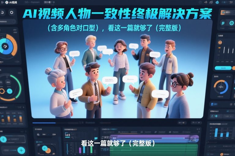 AI视频人物一致性终极解决方案(含多角色对口型)，看这一篇就够了(完整版)-琴书聊项目
