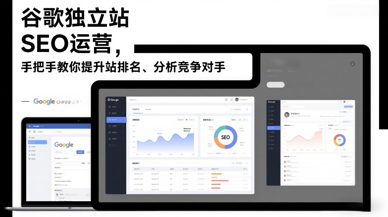 谷歌独立站SEO运营，手把手教你提升网站排名、分析竞争对手(更新2026)-琴书聊项目