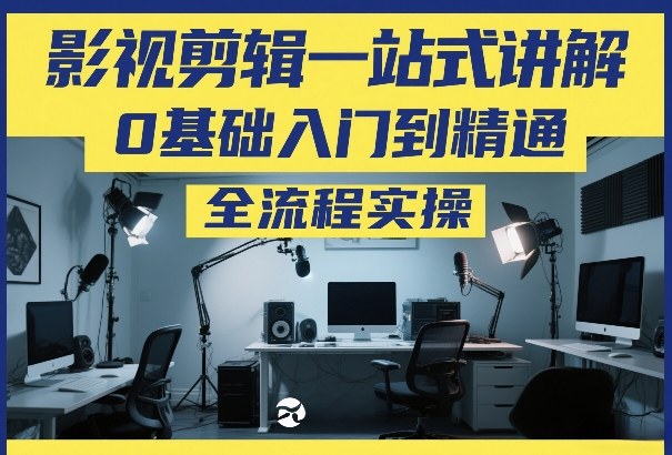 影视剪辑一站式讲解，0基础入门到精通，全流程实操-琴书聊项目