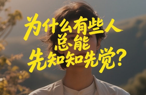 付费文章：为什么有些人总能先知先觉？-琴书聊项目