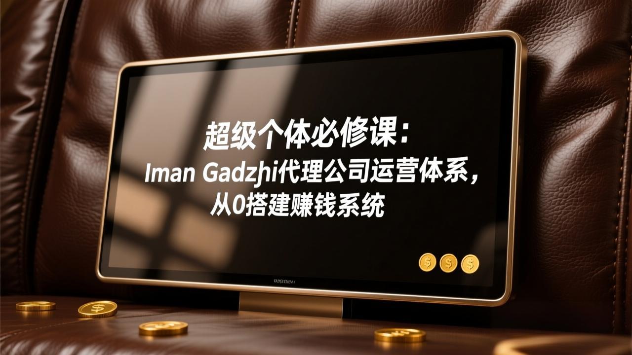 超级个体必修课：Iman Gadzhi代理公司运营体系，从0搭建赚钱系统-琴书聊项目