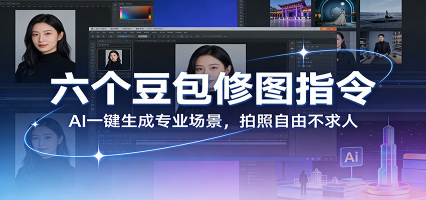 六个豆包修图指令：AI 一键生成专业场景，拍照自由不求人-琴书聊项目