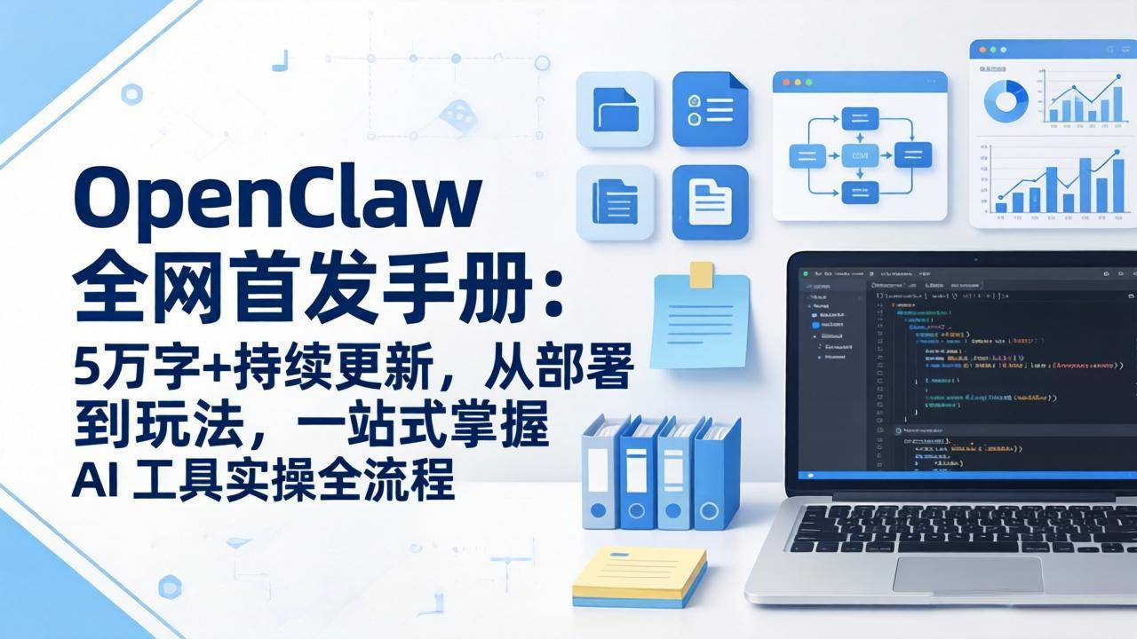 OpenClaw 全网首发手册：5万字+持续更新，从部署到玩法，一站式掌握 AI 工具实操全流程-琴书聊项目