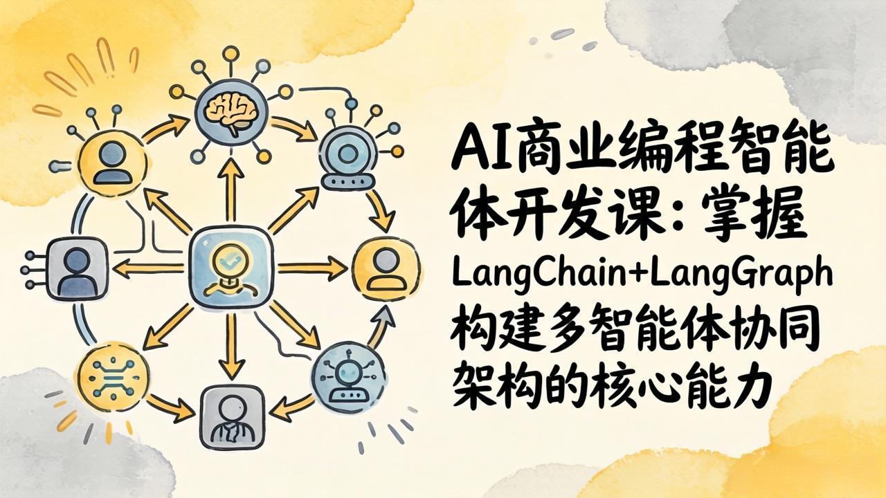 AI商业编程智能体开发课：掌握LangChain+LangGraph构建多智能体协同架构的核心能力-琴书聊项目