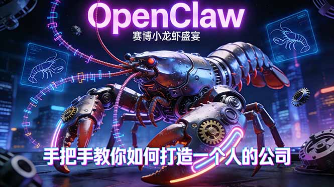 OpenClaw，小龙虾-从产品到爆款的成长之路，手把手教你如何打造一个人的公司-琴书聊项目
