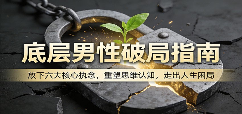 底层男性破局指南：放下六大核心执念，重塑思维认知，走出人生困局-琴书聊项目
