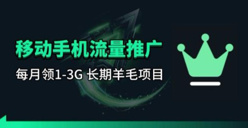 手机流量领取推广_每月一轮，刚需类的长期项目-琴书聊项目